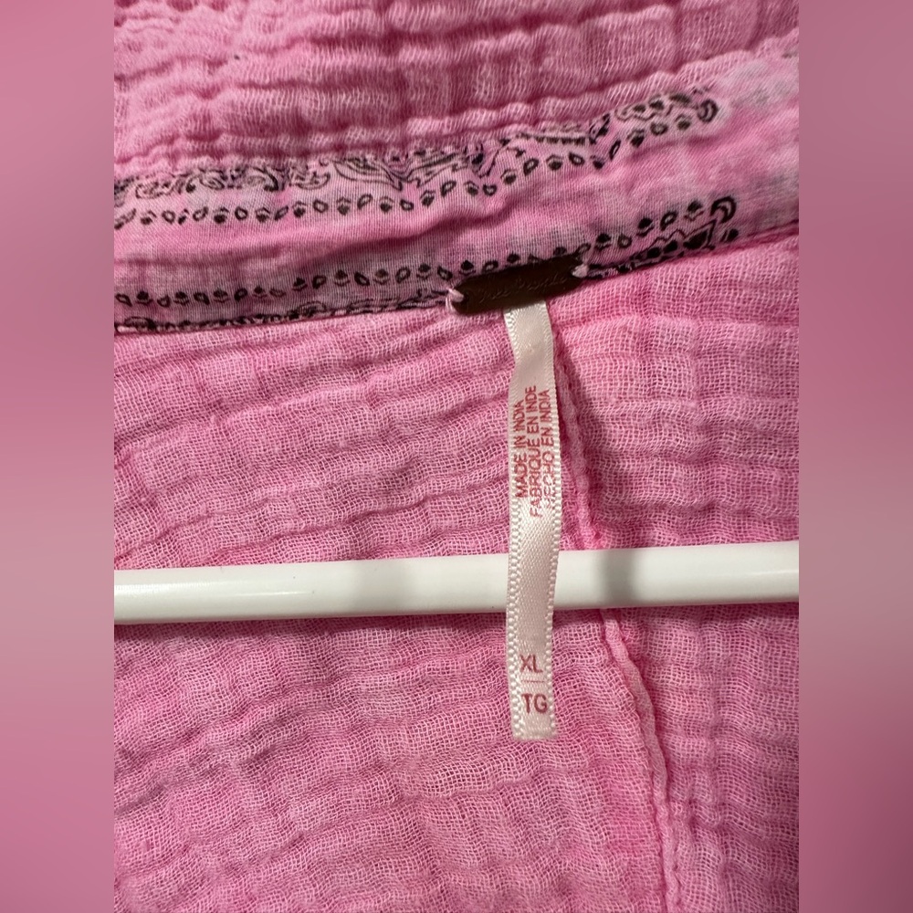 Free People Elora Lounge Top Bubble Gum Size XL - Picture 7 of 11